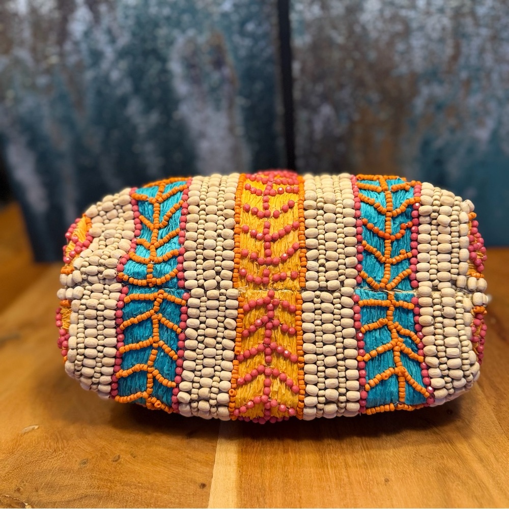 Boho Style Beaded Clutch with Chain Strap Multicolor: NWT’s - Picture 10 of 13
